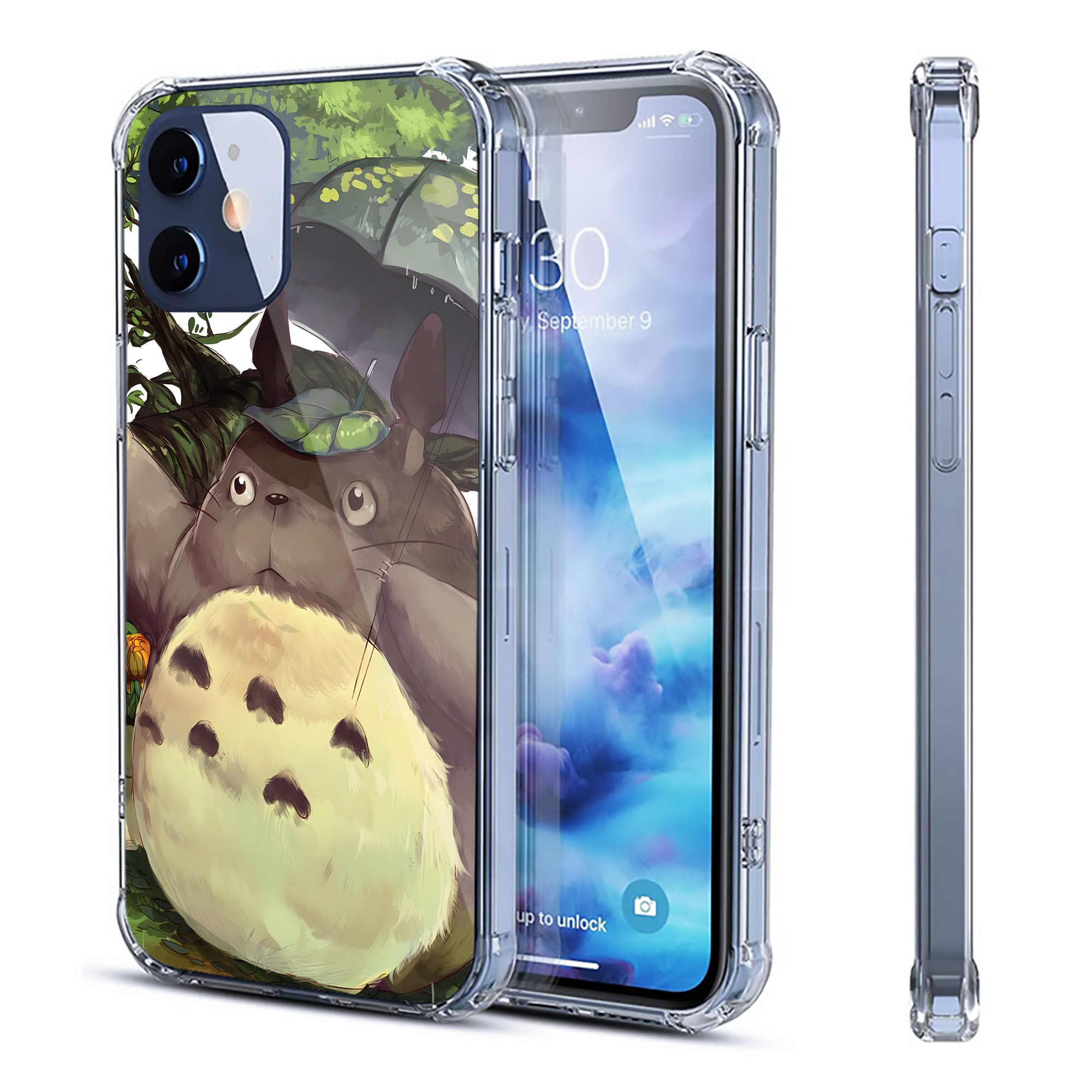 （画像用） となりのトトロ 草壁メイ 草壁サツキ My Neighbor Totoro Satsuki Kusakabe Mei Kusakabe 【iPhone 12シリーズ対応】透明スマホケース（クリアソフトケース）